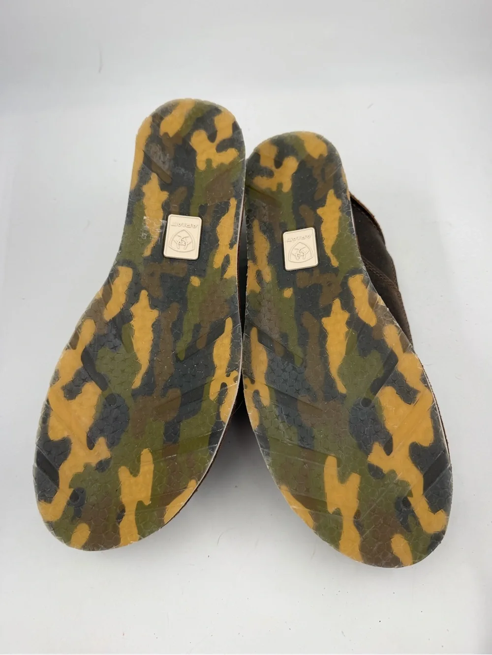 NEW! Ariat Men’s Cruiser Boat -SZ 11.5 D- Brown/Camo Slip-On Shoes Loafers